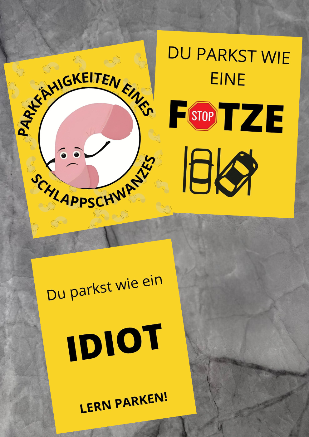 Parkaufkleber Set