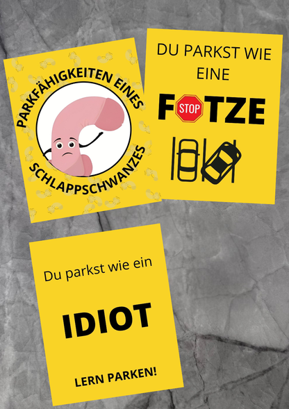 Parkaufkleber Set